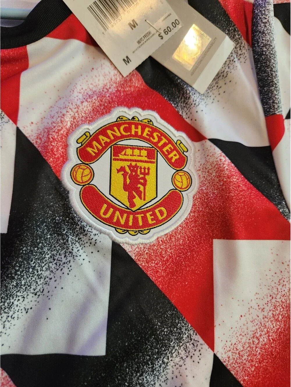 Manchester United 2022/2023 Prematch Training England Soccer Jersey Size M